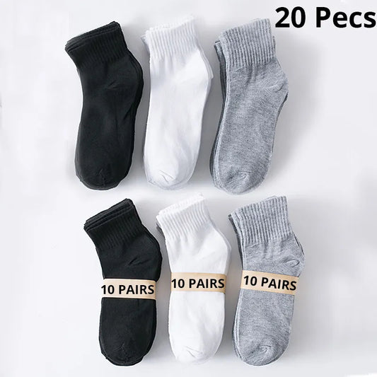 10 Pairs Men's Breathable Comfortable Socks